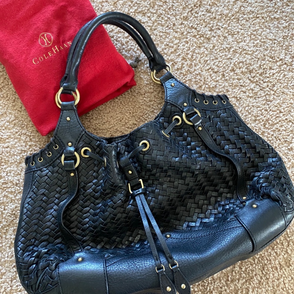 Cole Haan Genevieve weaved bag
